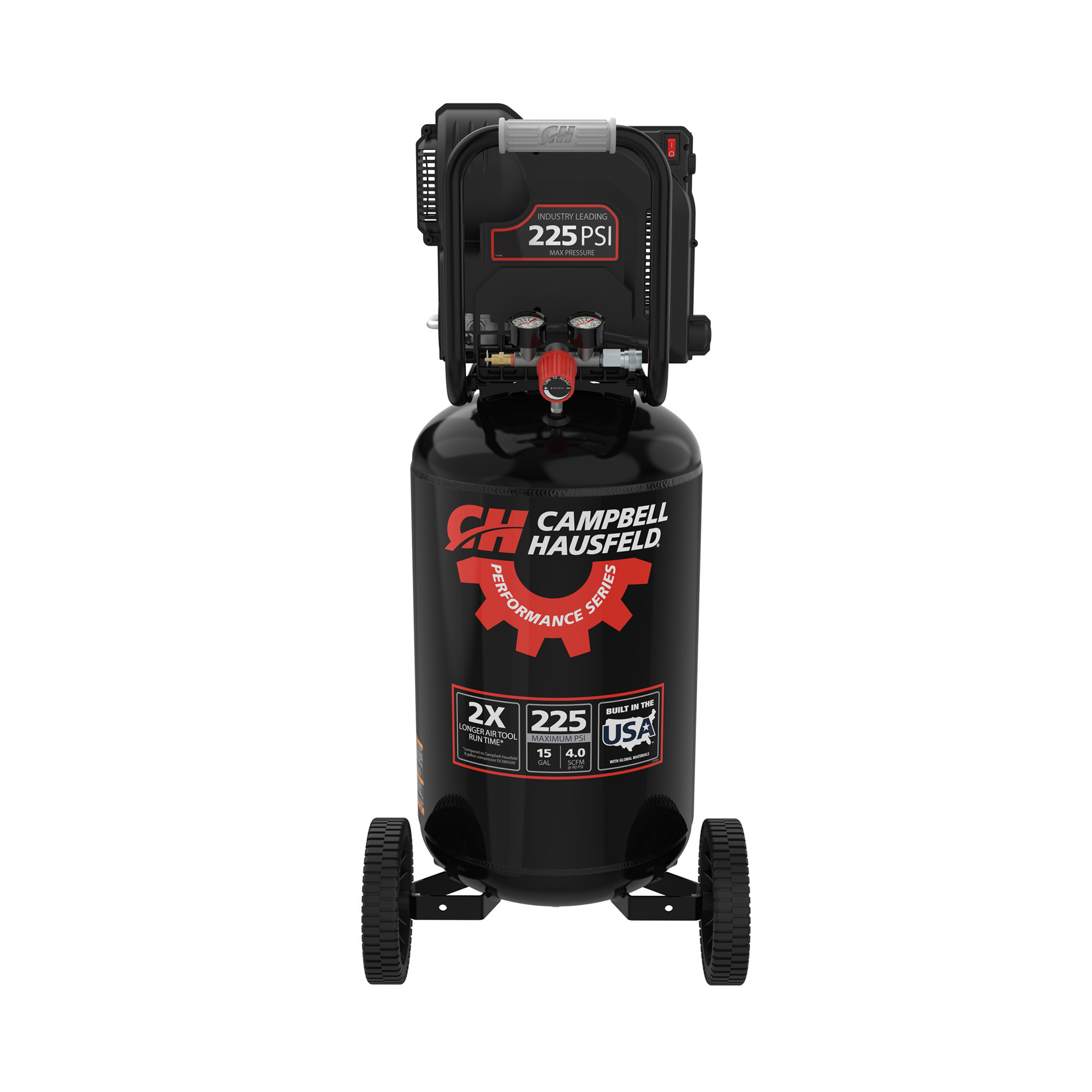 Campbell Hausfeld 15 Gallon 225 PSI Vertical Portable Performance Series Air Compressor, Model# C151CH